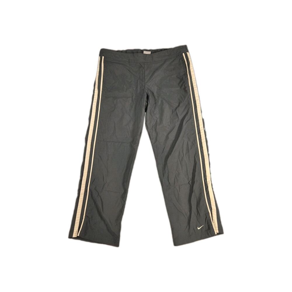 Nike Vintage Y2K Silver Size S Women's Tag Striped Track Running Pants Gray C17